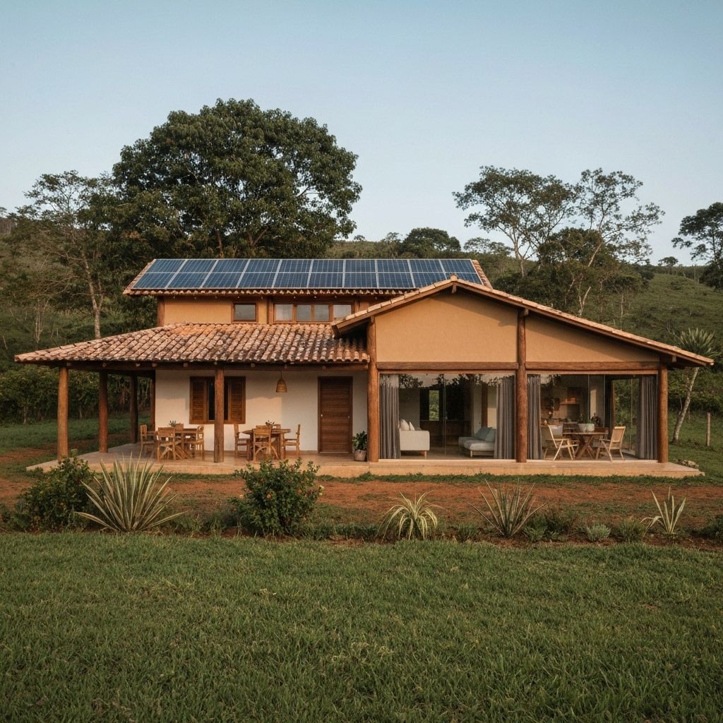 Casa de campo sustentável